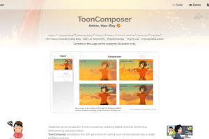 ToonComposer – 腾讯联合港中文、北大推出的AI动画制作工具