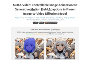 MOFA-Video – 腾讯开源的可控性AI图生视频模型