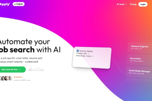 aiApply – AI简历生成器，优化求职申请整个流程