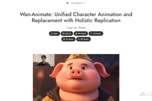Wan2.2-Animate – 阿里通义开源的动作生成模型