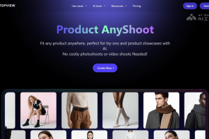 Product AnyShoot – TopView AI 推出的AI电商产品视频生成工具